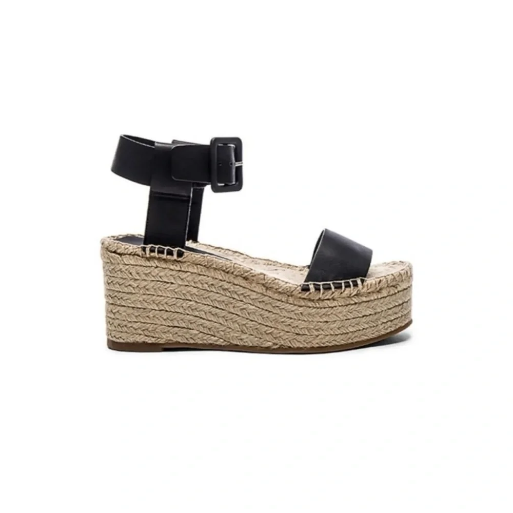 Vince Abby Leather Espadrille Sandal